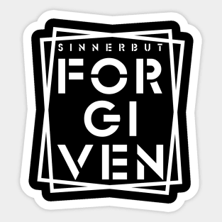 Forgiven (White version) Sticker